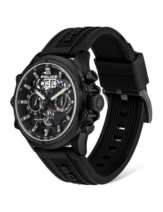 Police Mens Luang Multi-Colour Dial Leather...