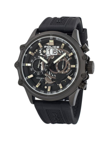 Police Mens Luang Multi-Colour Dial Leather Analogue... 2