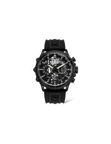 Police Mens Luang Multi-Colour Dial Leather Analogue...