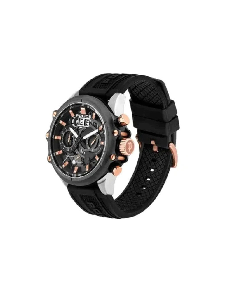 Police Mens Luang Multi-Colour Dial Leather...