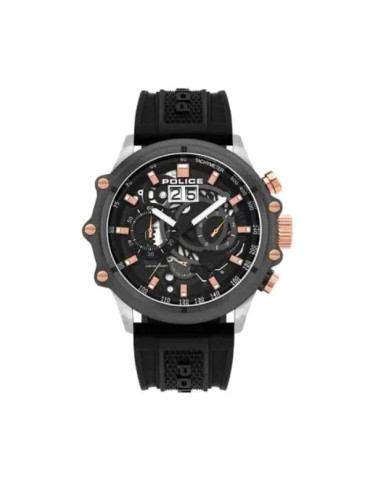 Police Mens Luang Multi-Colour Dial Leather Analogue...